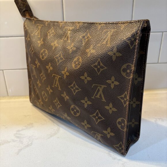 RARE Louis Vuitton Vintage Monogram Toiletry French Company 26 Bag Clutch 1980's - Picture 13 of 13